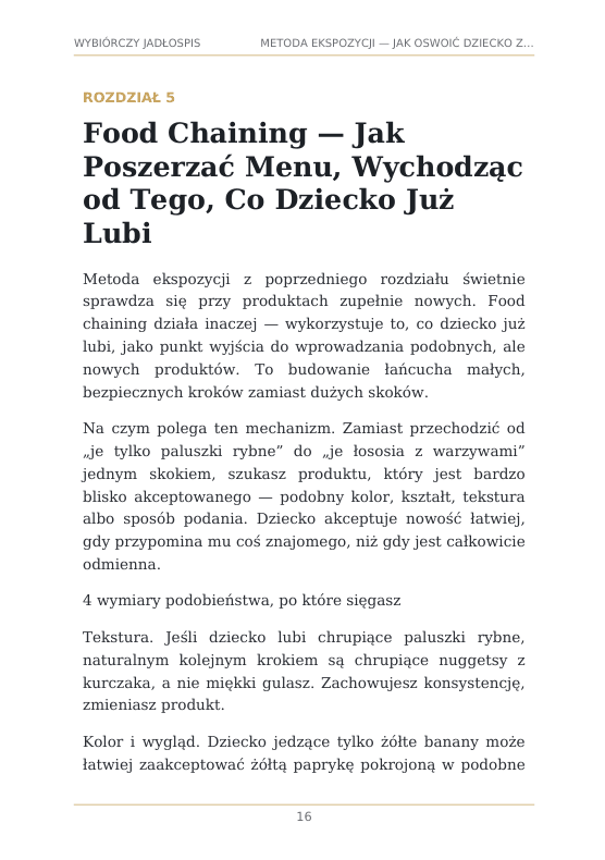 Podgląd strony z ebooka — rozdział 5, metoda food chaining